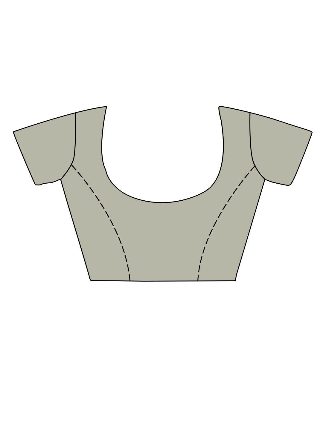 Grey Linen Saree With Blouse Piece