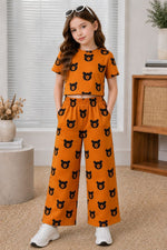 image, Girls Mustard Bear Print Co-Ord Set