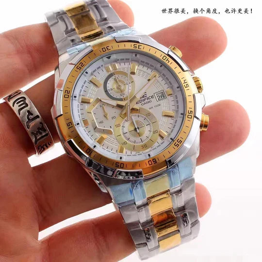 Casi o Edifice Efr539 2-Tone white
