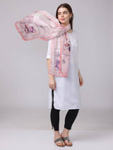 Abstract Printed Blossom Scarf