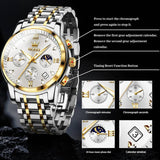 Olevs Analog Watch for Men (Model G2858GJ-JB)