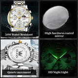 Olevs Analog Watch for Men (Model G2858GJ-JB)