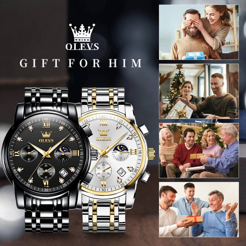 Olevs Analog Watch for Men (Model G2858GJ-JB)