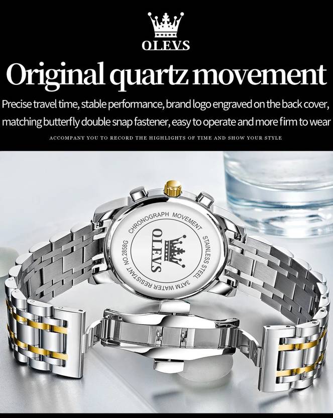 Olevs Analog Watch for Men (Model G2858GJ-JB)