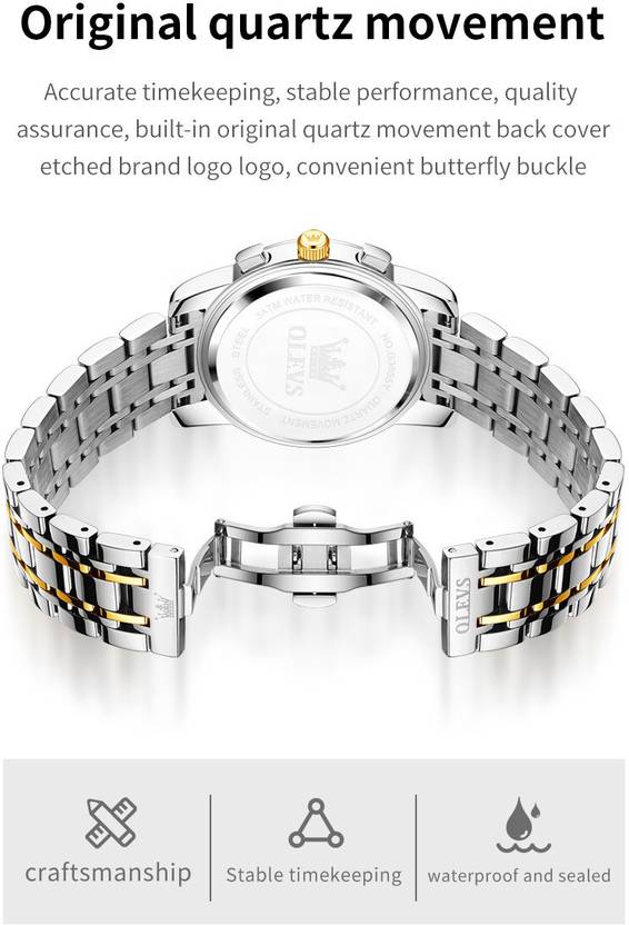 OLEVS Analog Watch  - For Men CIF-S-G3655GJ-JL