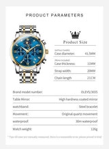 OLEVS Analog Watch  - For Men CIF-S-G3655GJ-JL