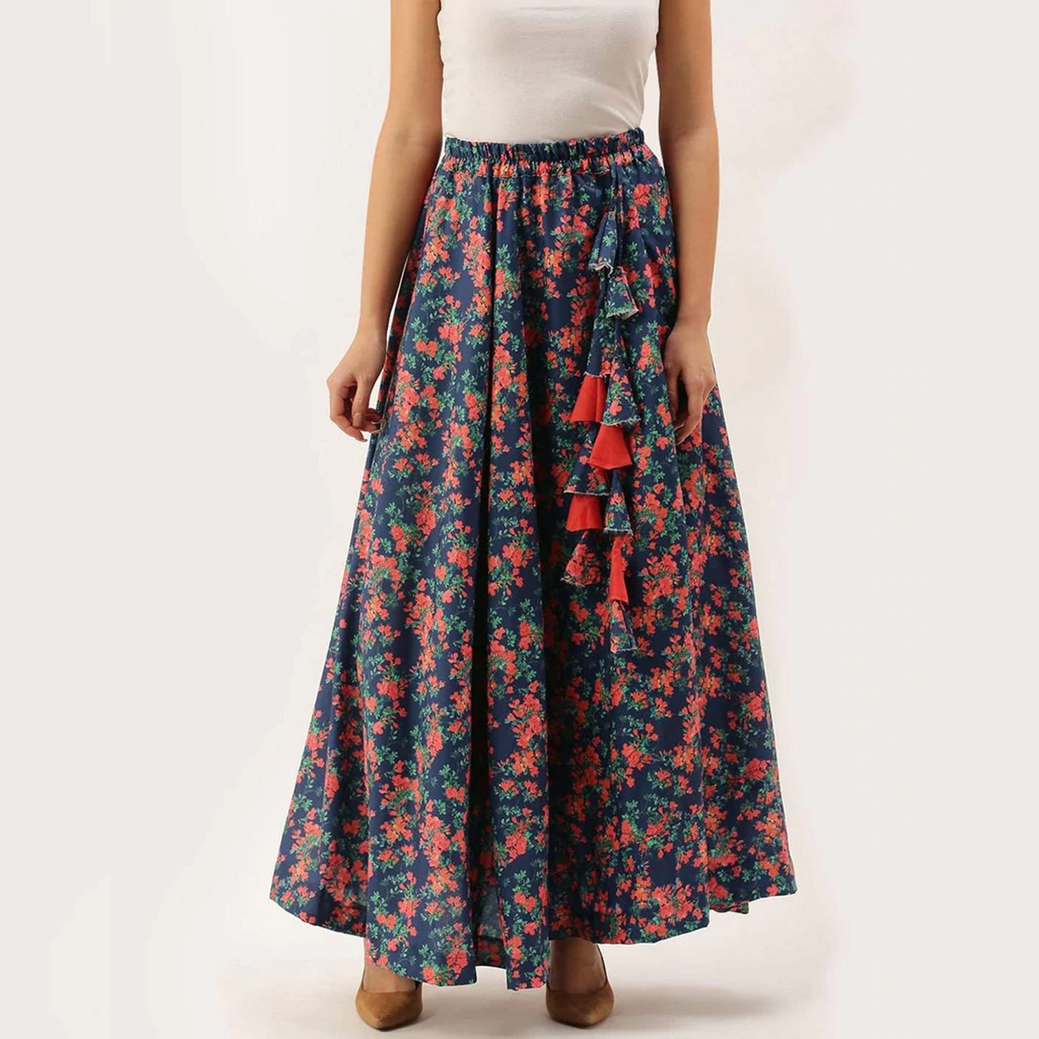 Micro Designed Digital Printed Skirt