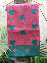 Deep Pink Soft Silk Butta Weaving Saree