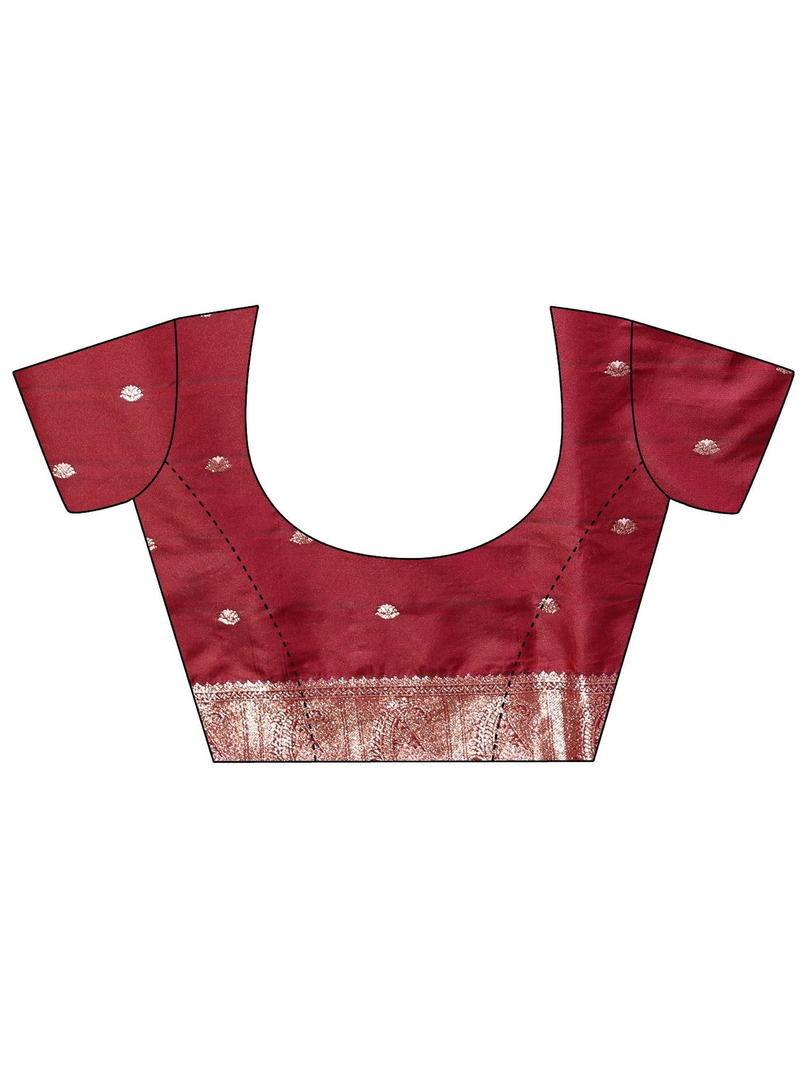 Mameraa Coral Pink Kanjeevaram Silk Blend Saree