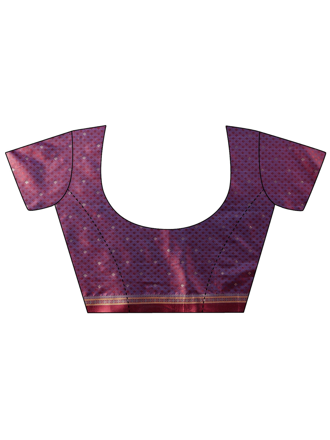 Mameraa Brown Kanjeevaram Silk Blend Saree