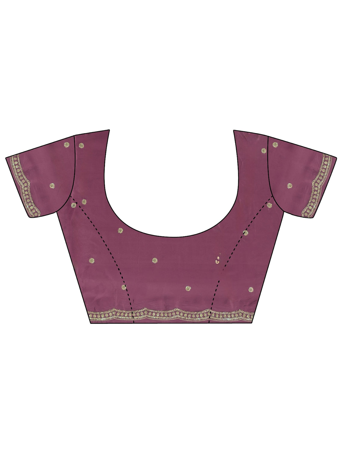Mameraa Mauve Embellished Silk Blend Saree