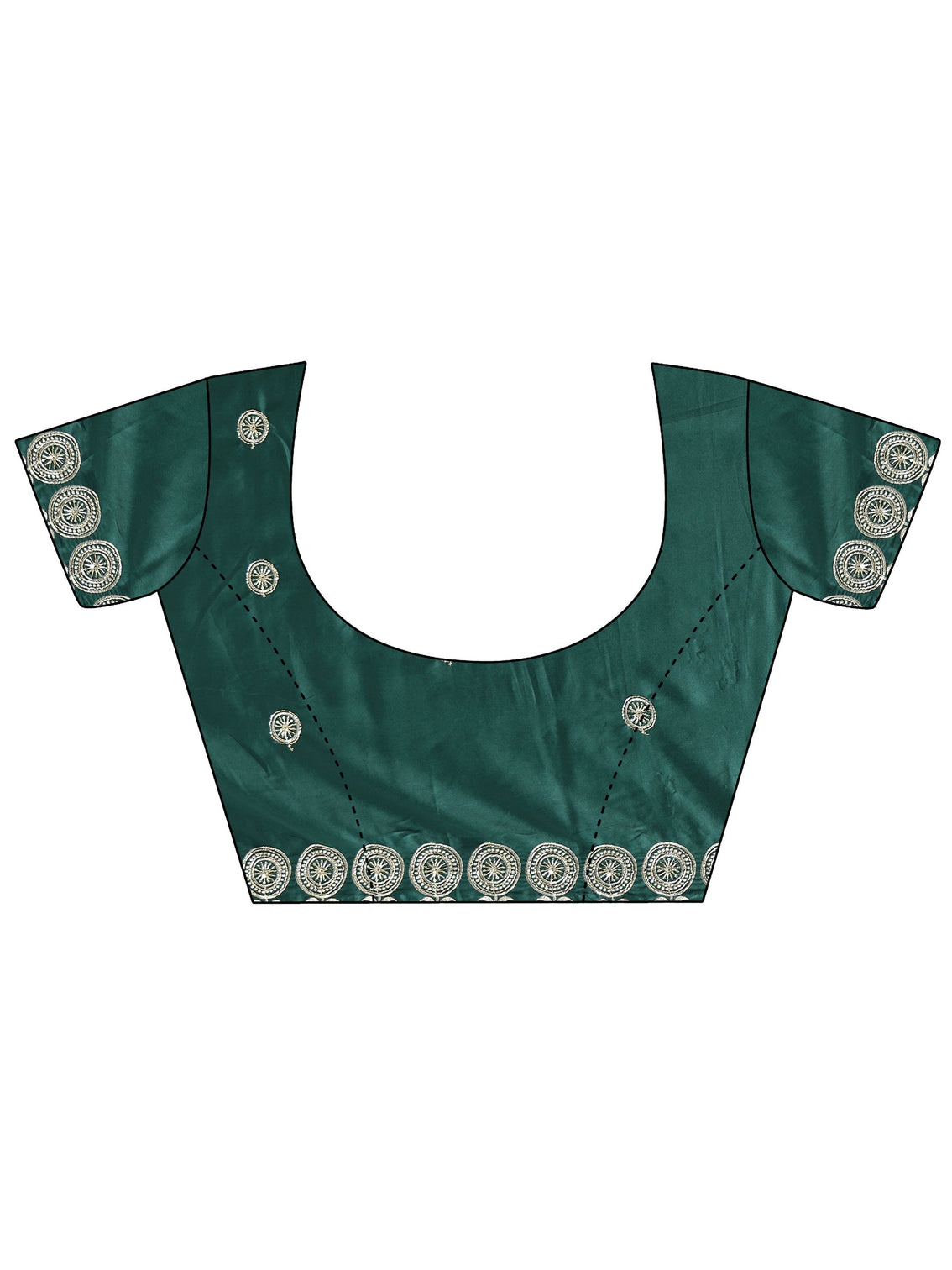 Mameraa Mustard Embroidered Silk Blend Saree