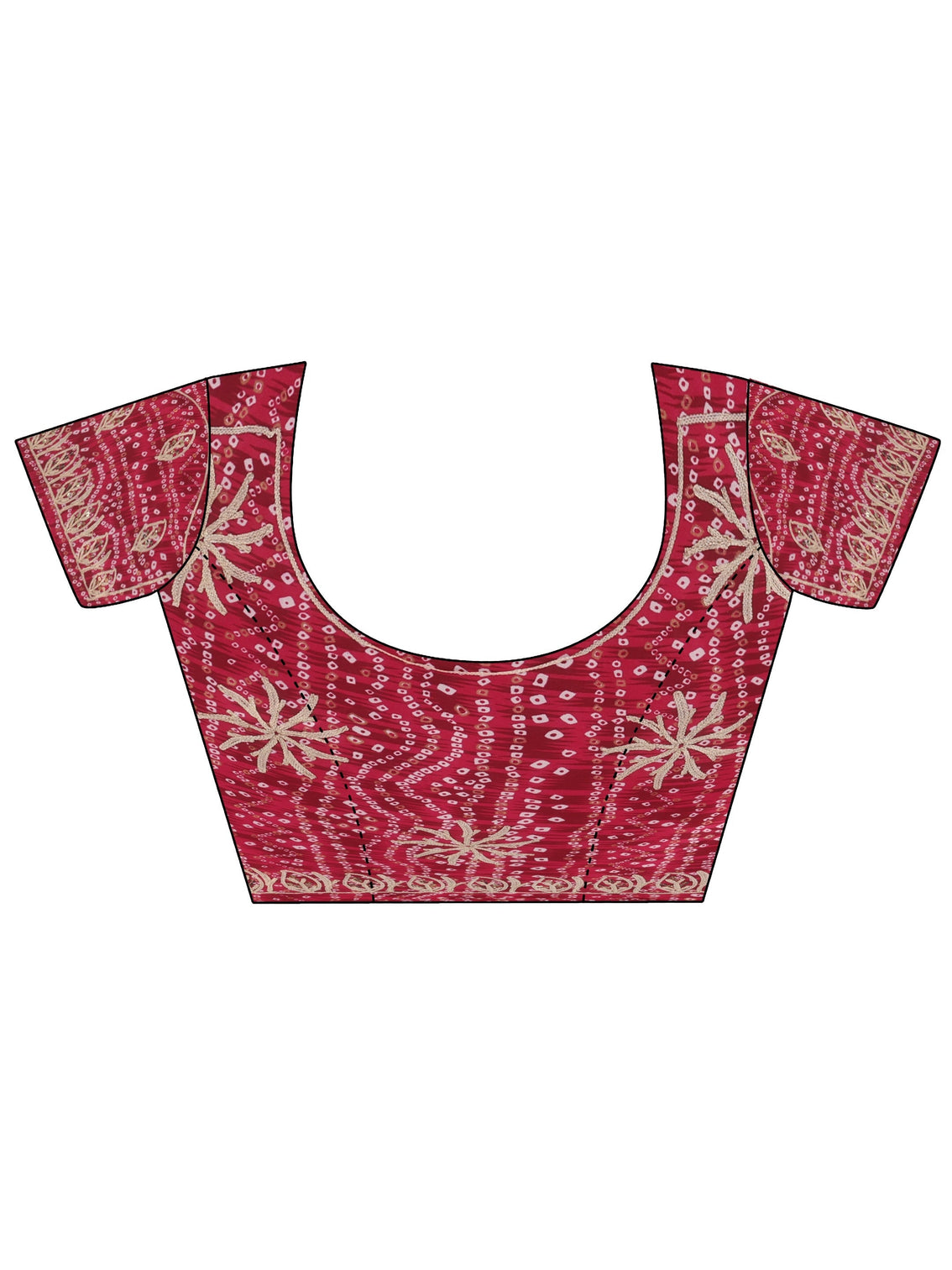 Mameraa Dusty Rose Pink Floral Embellished Tissue Saree