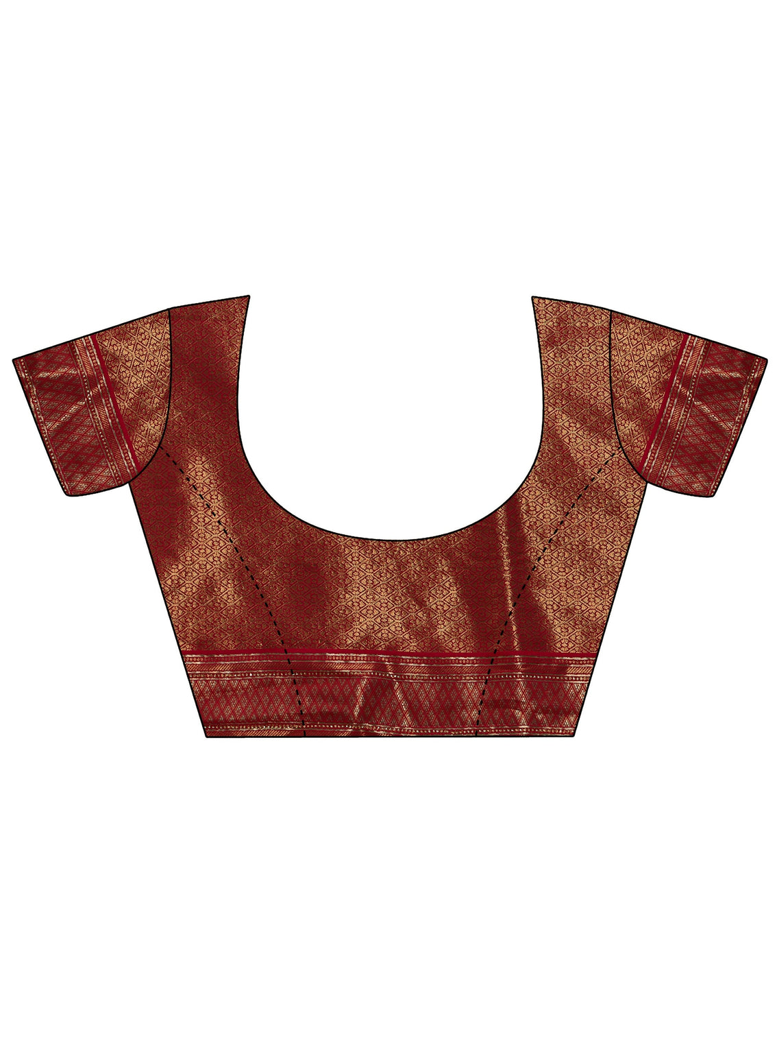 Mameraa Sea Green Woven Design Silk Blend Saree