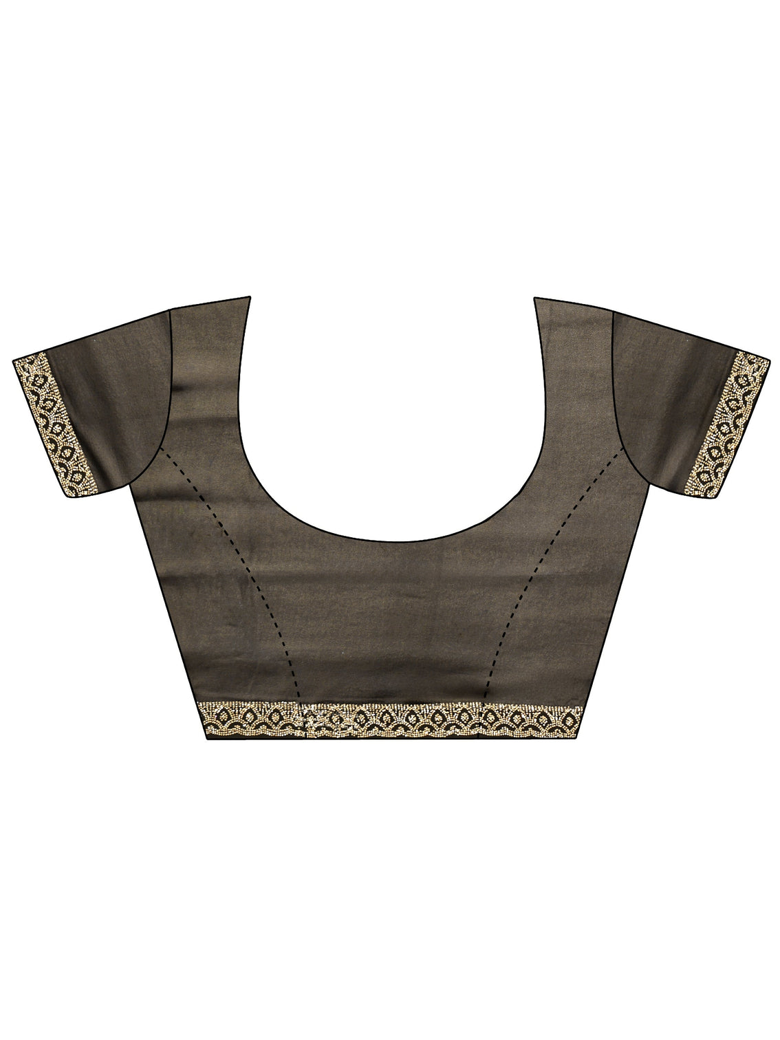 Mameraa Art Black Floral Embroidered Georgette Saree
