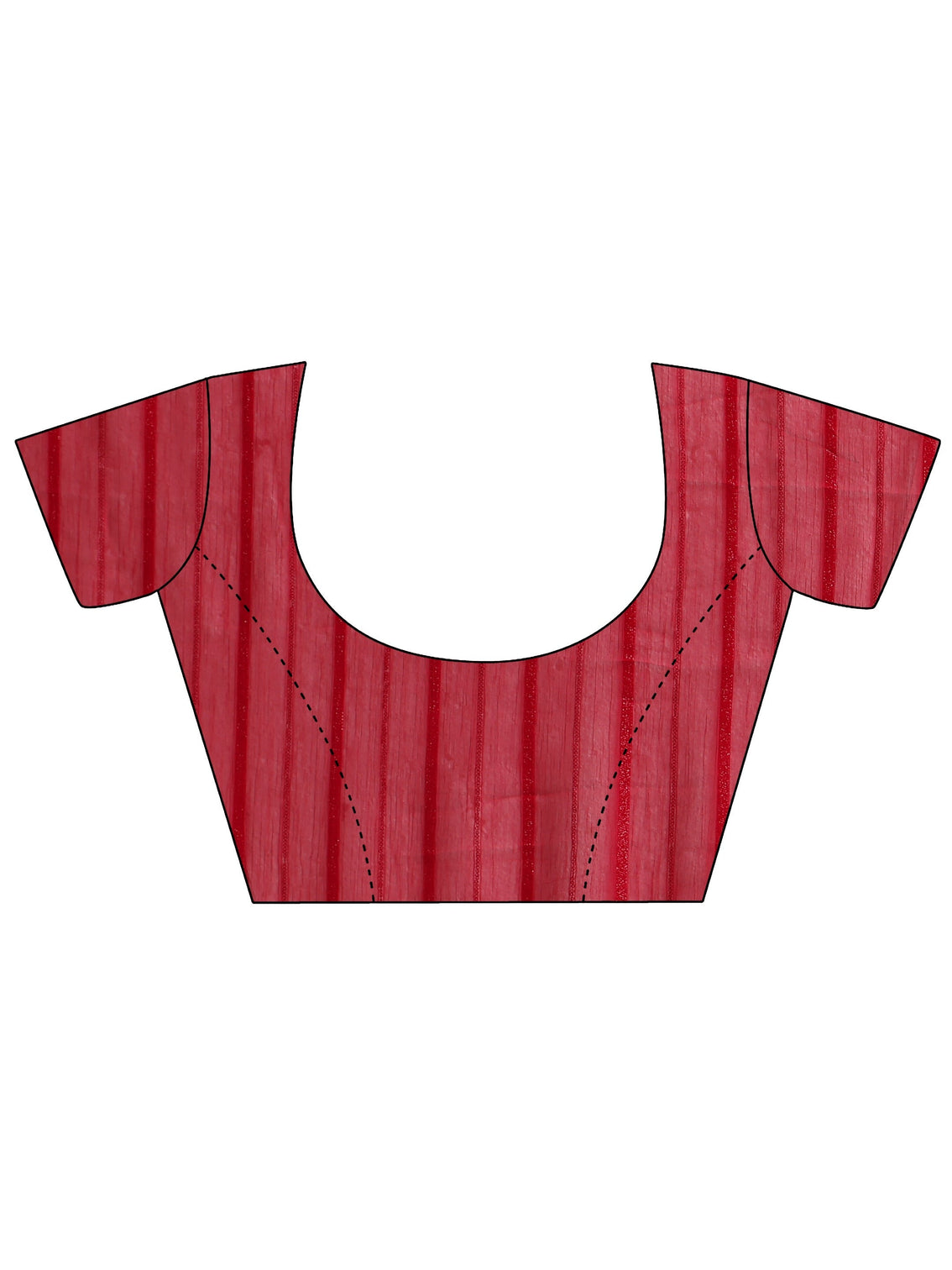 Mameraa Rani Pink Striped Embellished Chiffon Saree