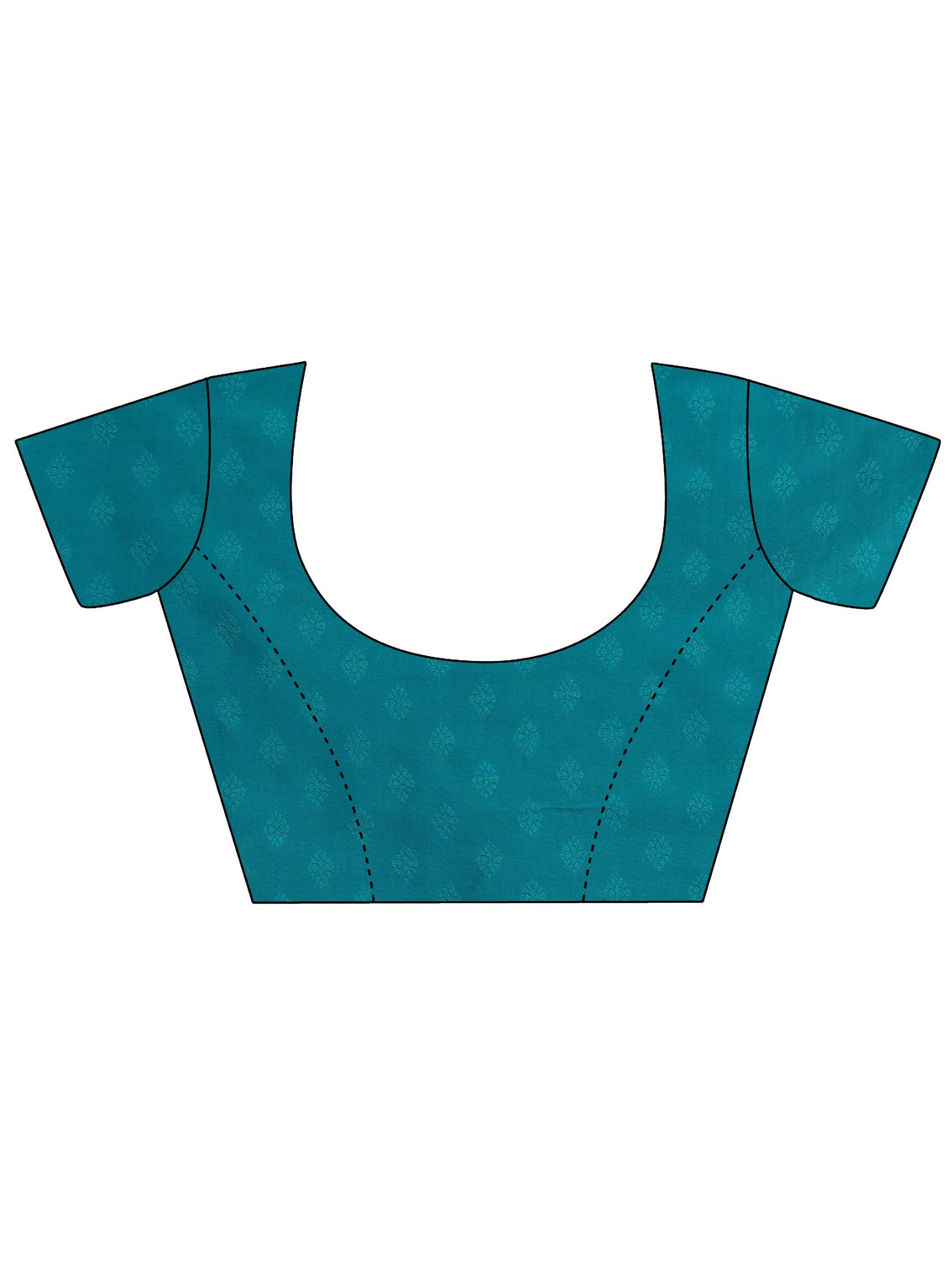 Mameraa Teal Green Meenakari Banarasi Silk Blend Saree