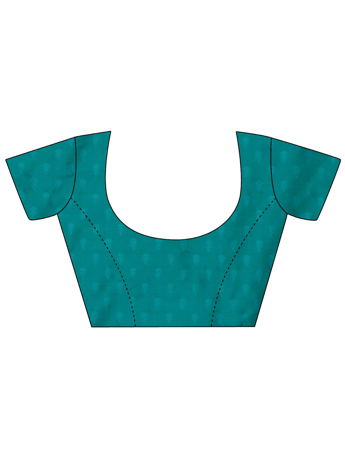 Mameraa Teal Green Banarasi Silk Blend Saree