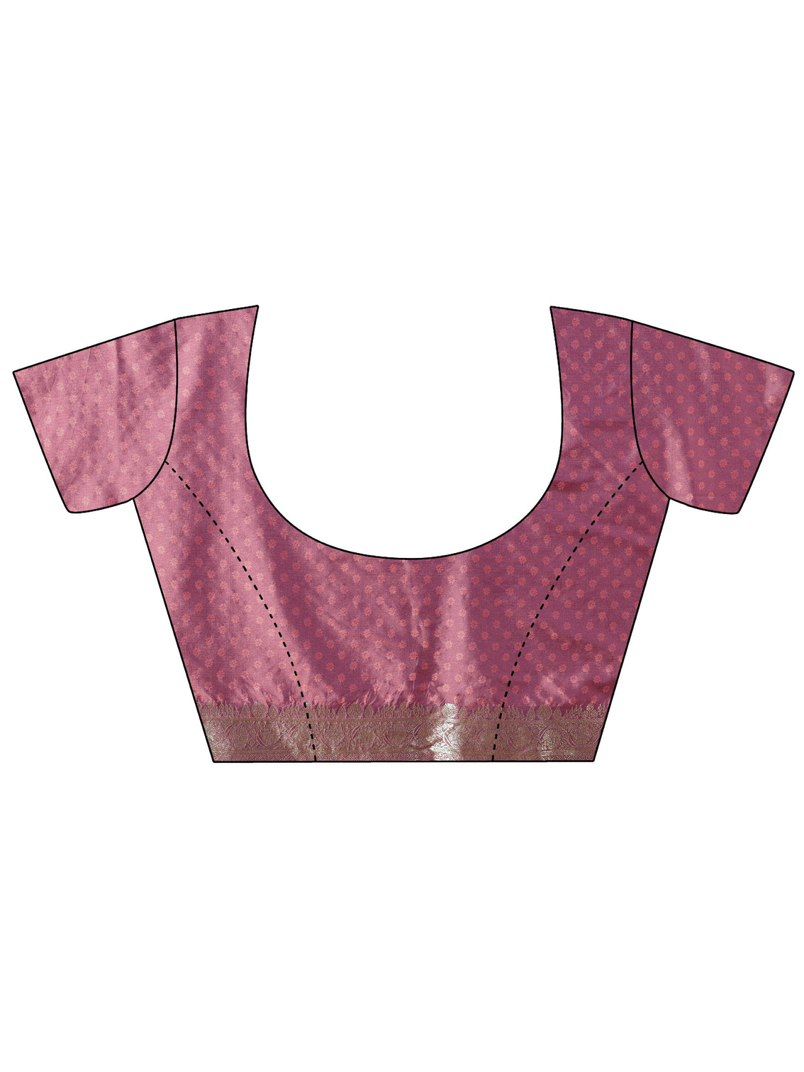 Mameraa Lavender Banarasi Silk Blend Saree