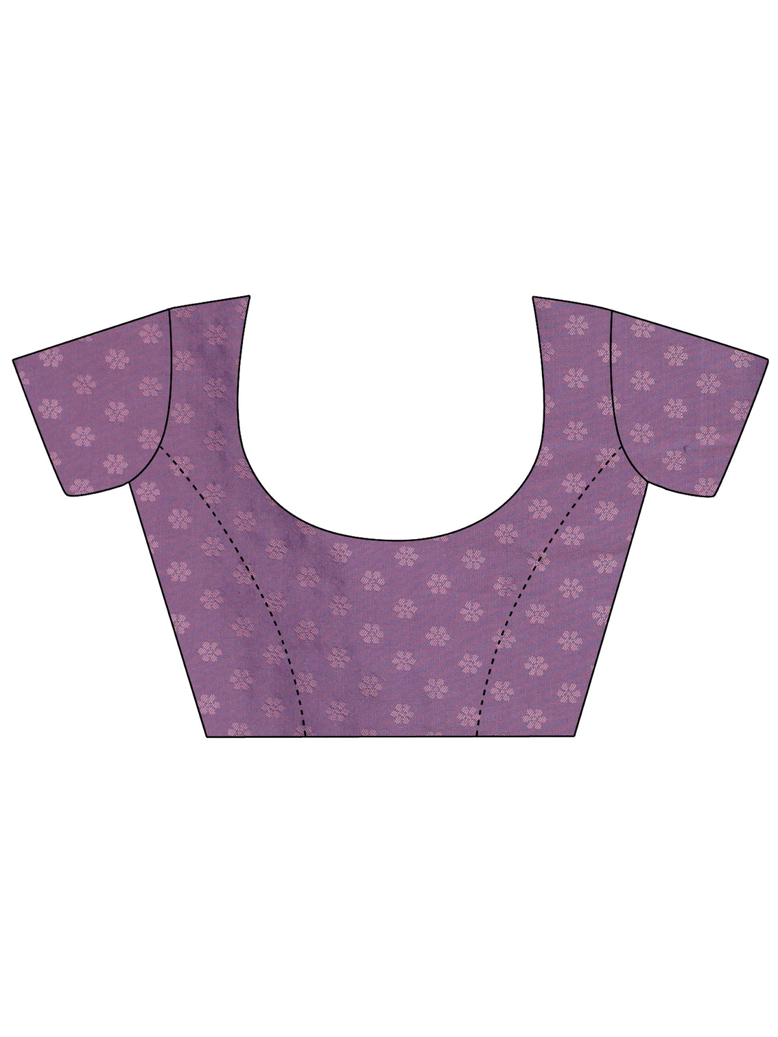 Mameraa Lavender Banarasi Silk Blend Saree