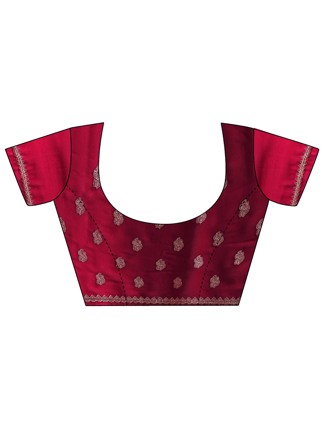 Mameraa Rani Pink Embroidered Georgette Saree