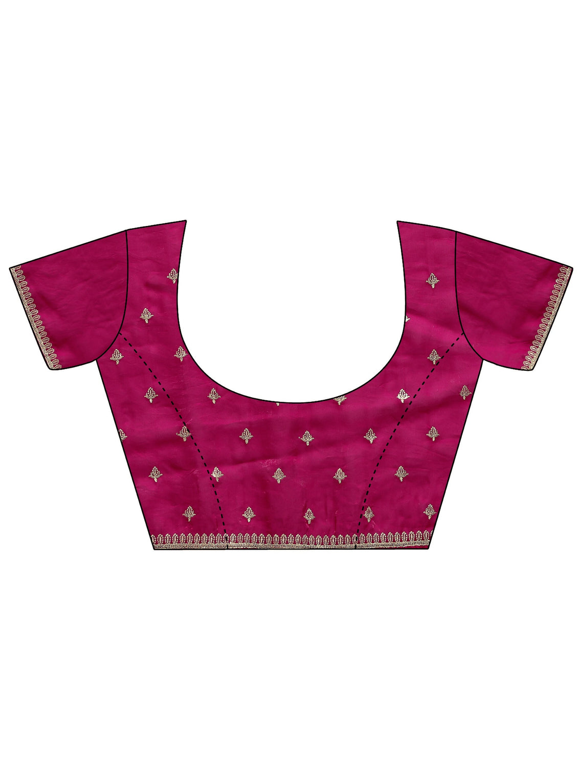Mameraa Pink Embroidered Tissue Saree