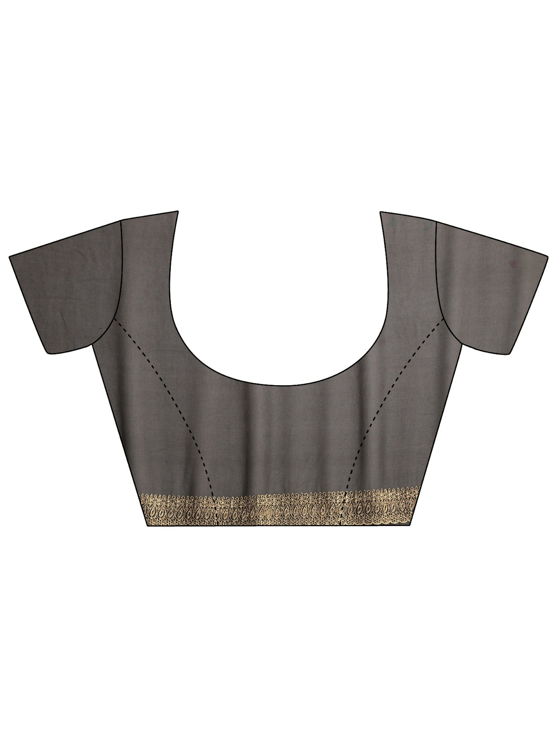 Mameraa Art Black Embroidered Georgette Saree