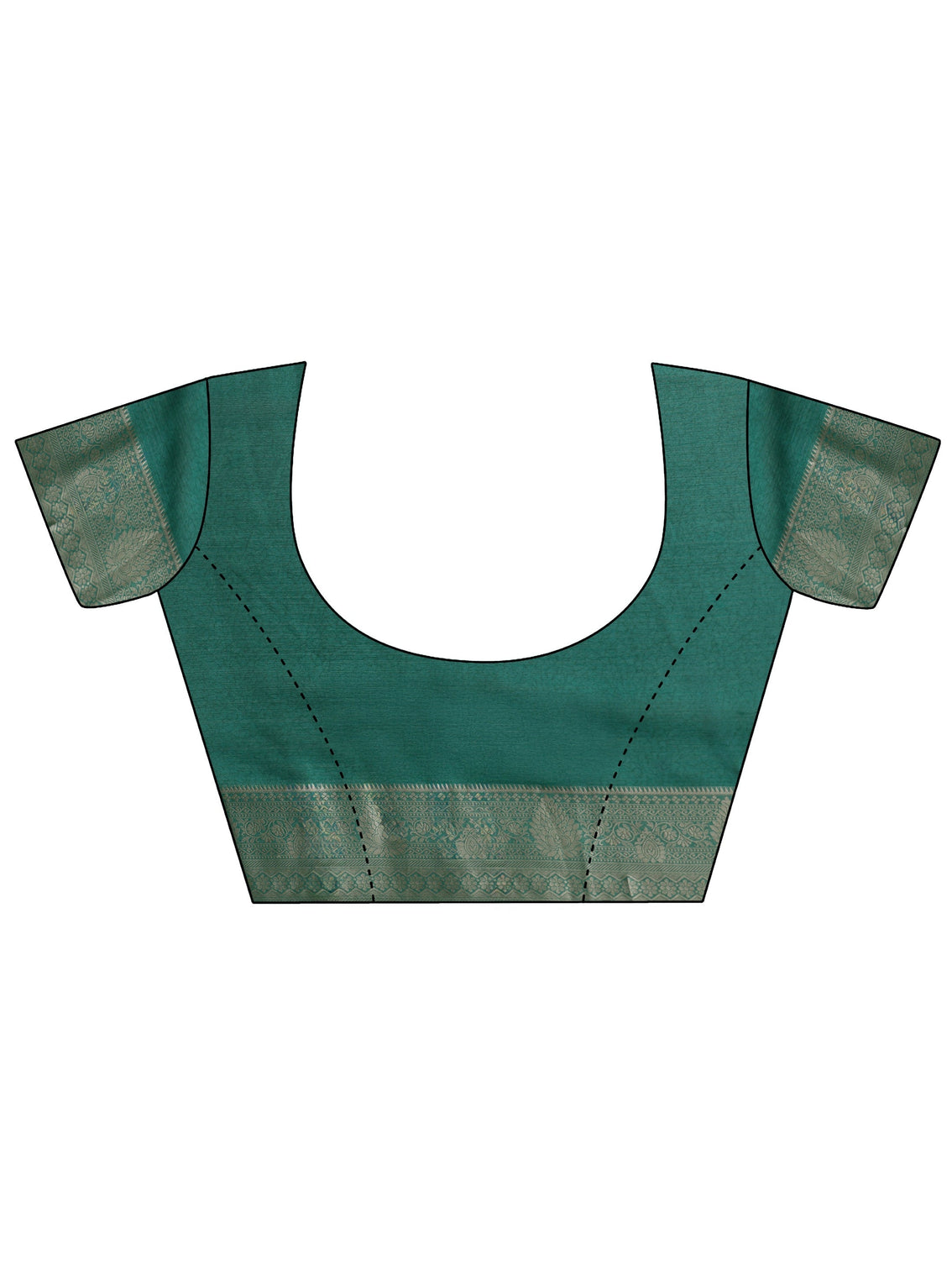 Mameraa Sea Green Patola Printed Chiffon Saree