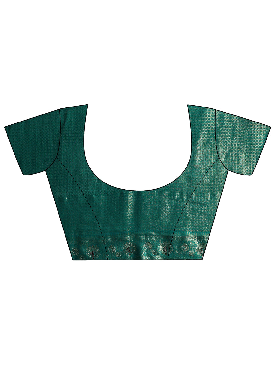 Mameraa Sea Green Woven Design Silk Blend Saree