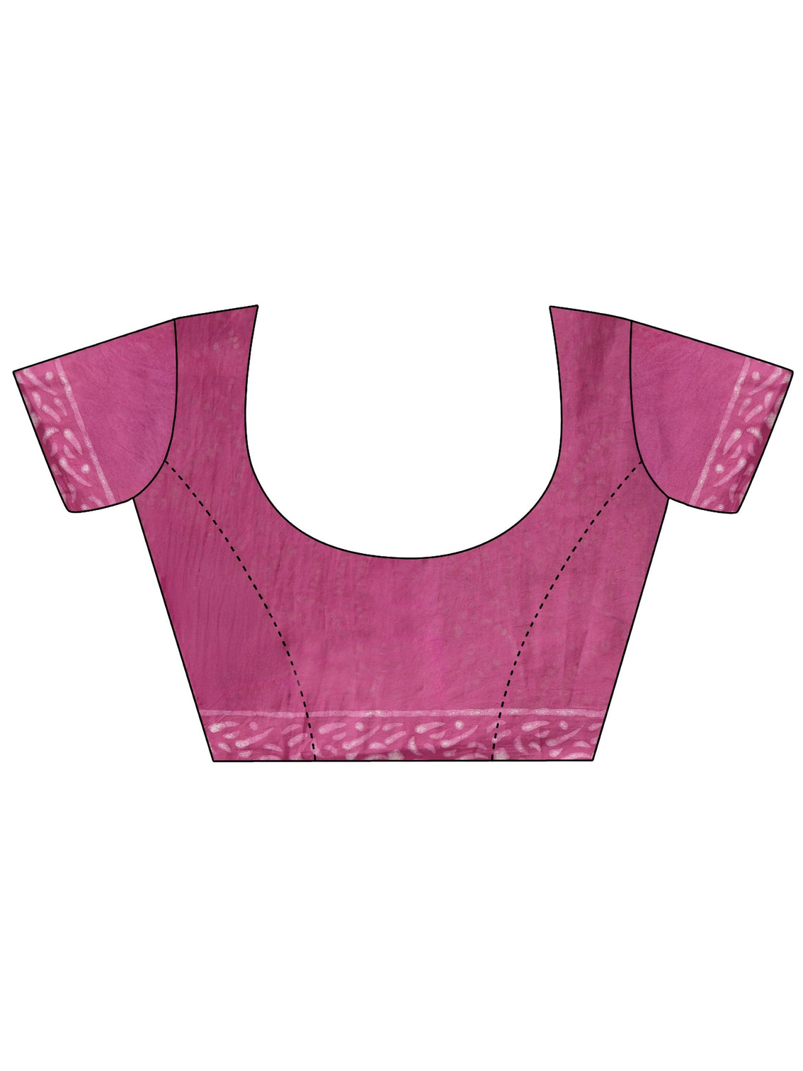 Mameraa Dusty Rose Pink Dabu Print Cotton Saree
