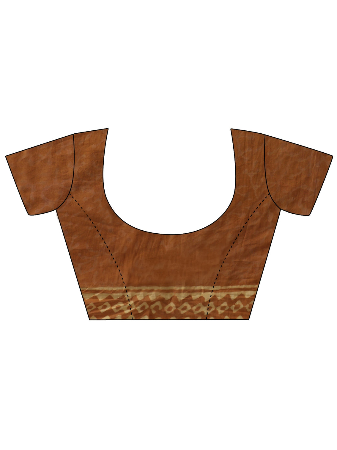 Mameraa Mustard Batik Printed Cotton Saree