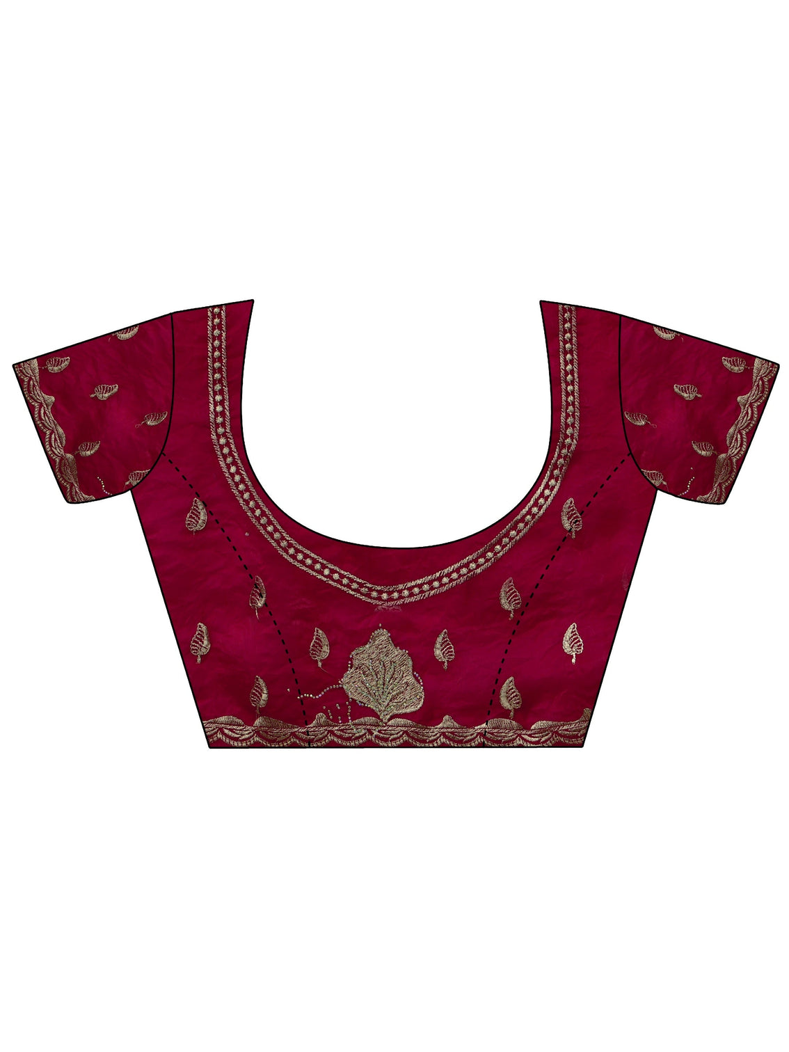 Mameraa Rose Pink Embellished Tissue saree