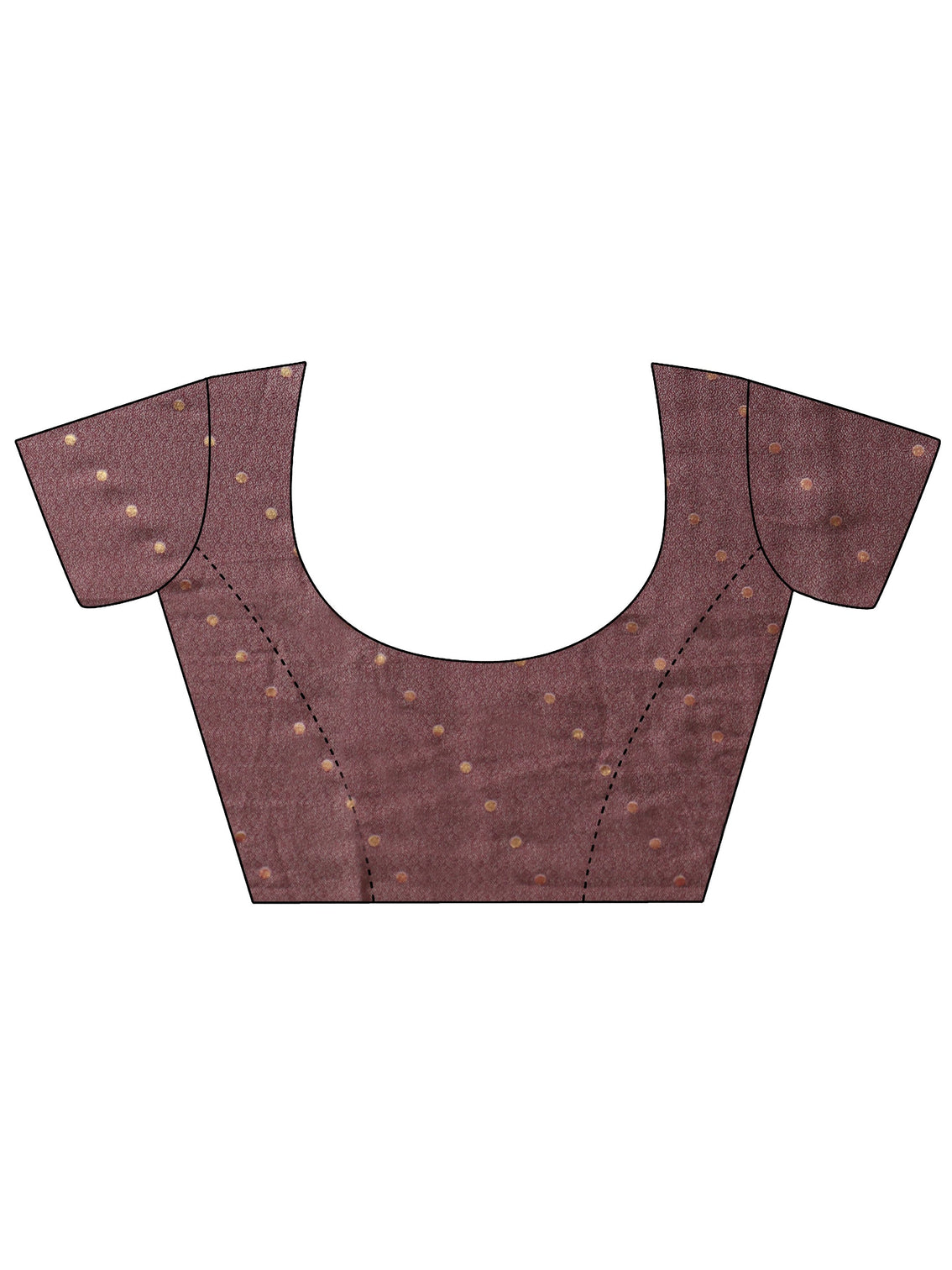 Mameraa Burgundy Floral Printed Silk Blend Saree with Woven Border
