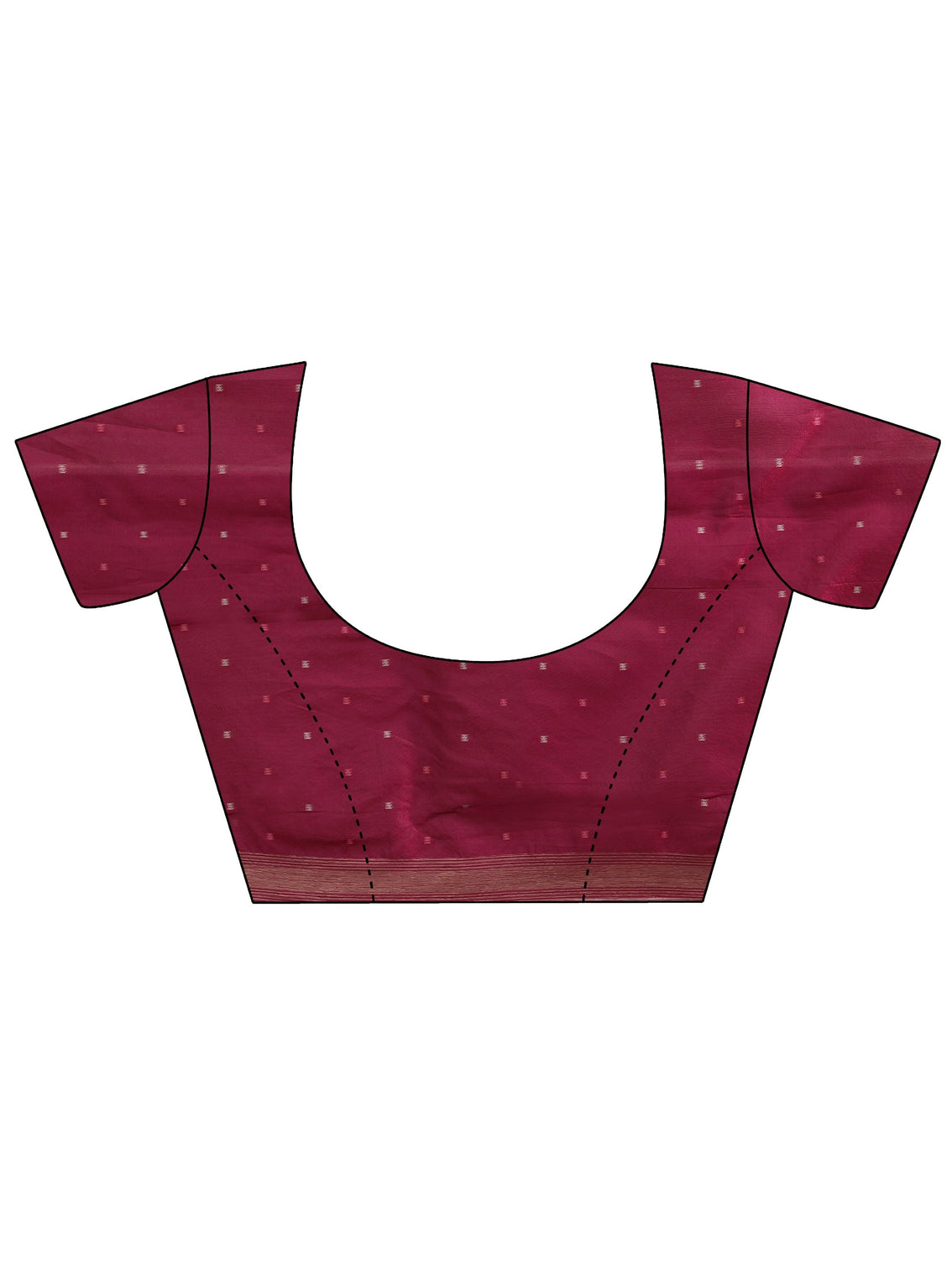 Mameraa Rose Pink Woven Design Silk Blend Saree