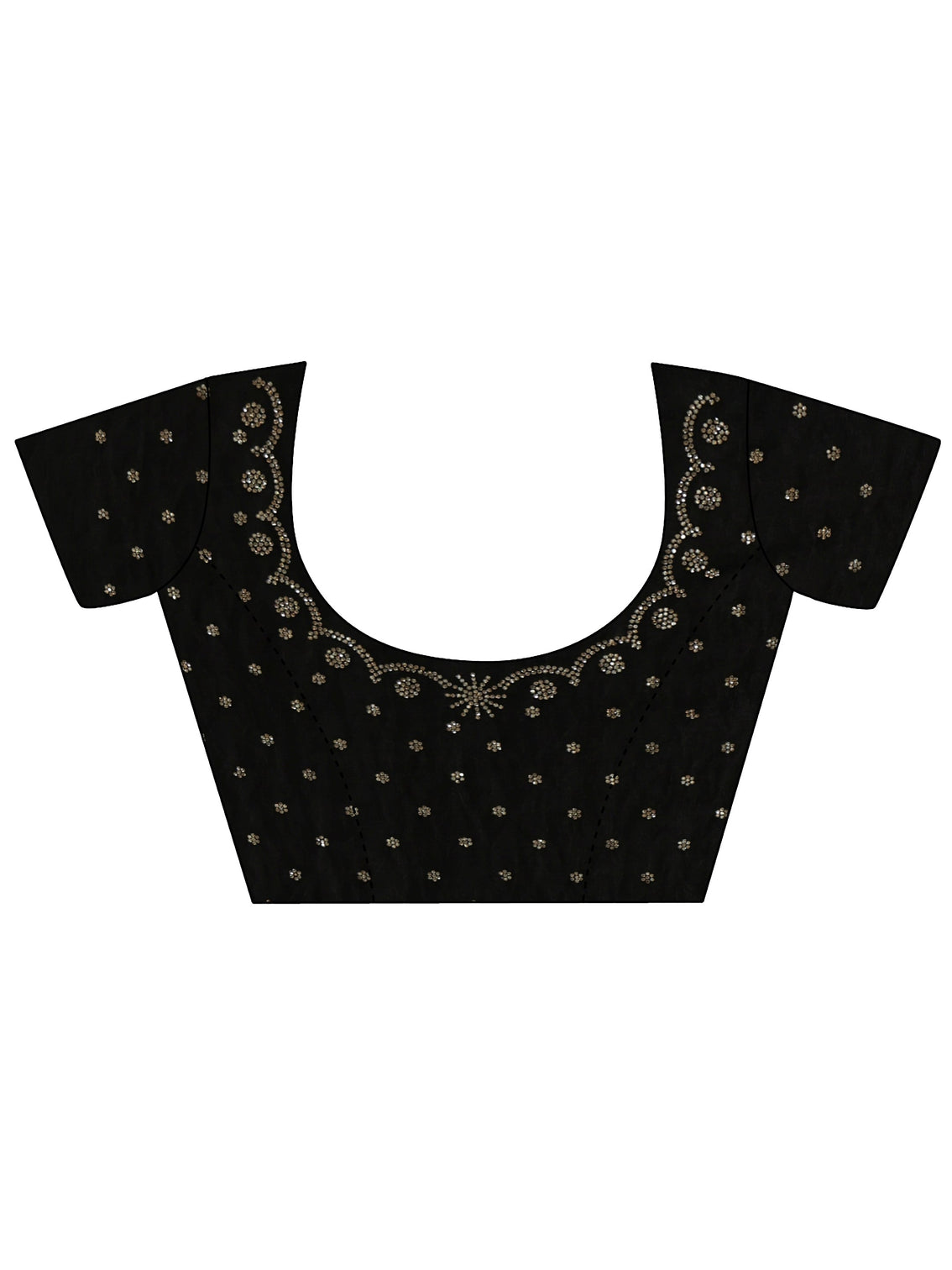 Mameraa Black Embellished Tissue Saree