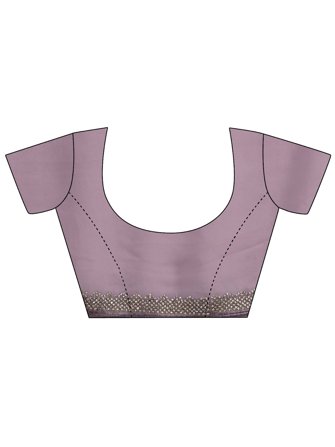 Mameraa Lavender Embroidered Georgette Saree