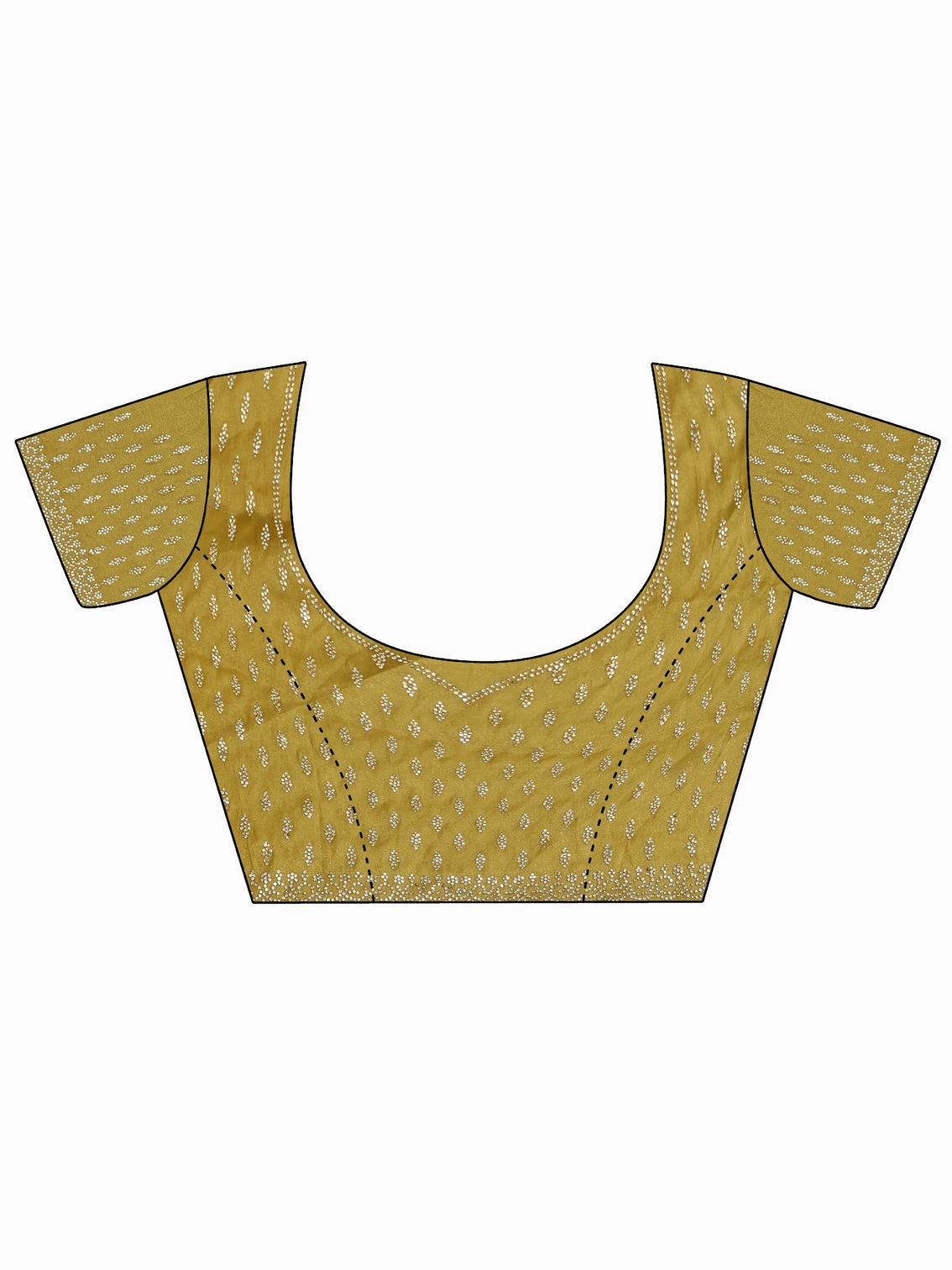 Mameraa Art Mustard Embellished Tissue Saree
