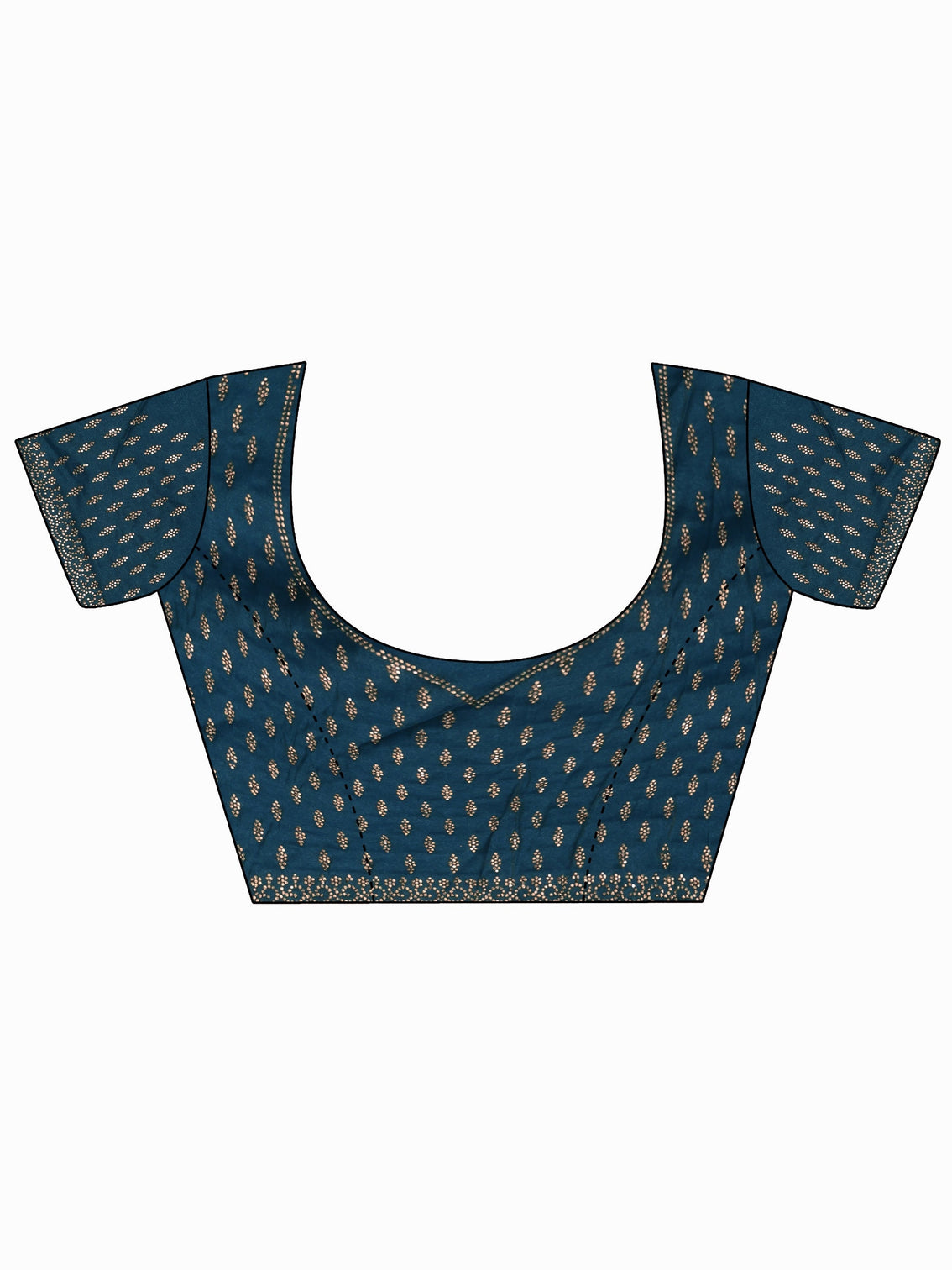 Mameraa Art Blue Embellished Tissue Saree