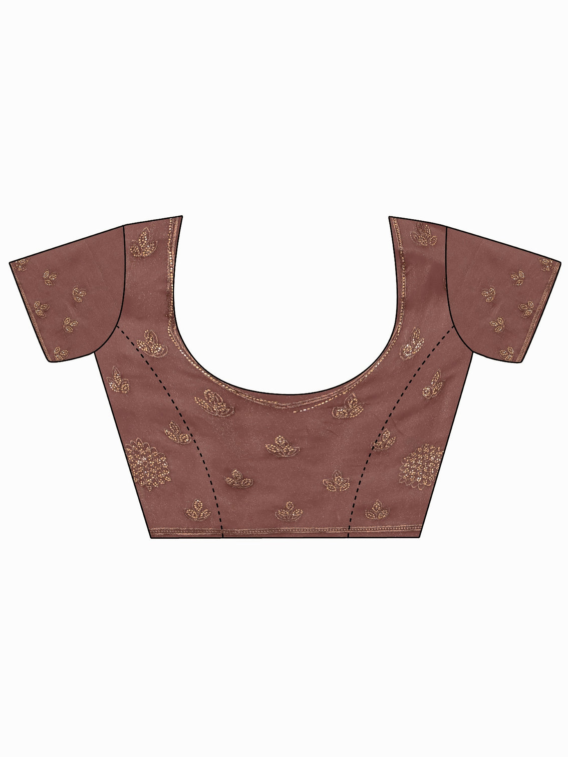 Mameraa Art Mauve Stone Work Embellished Tissue Saree
