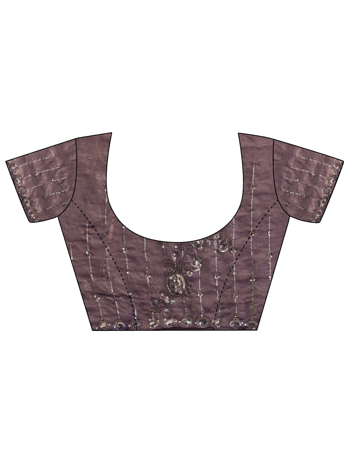 Mameraa Art Lavender Embellished Saree