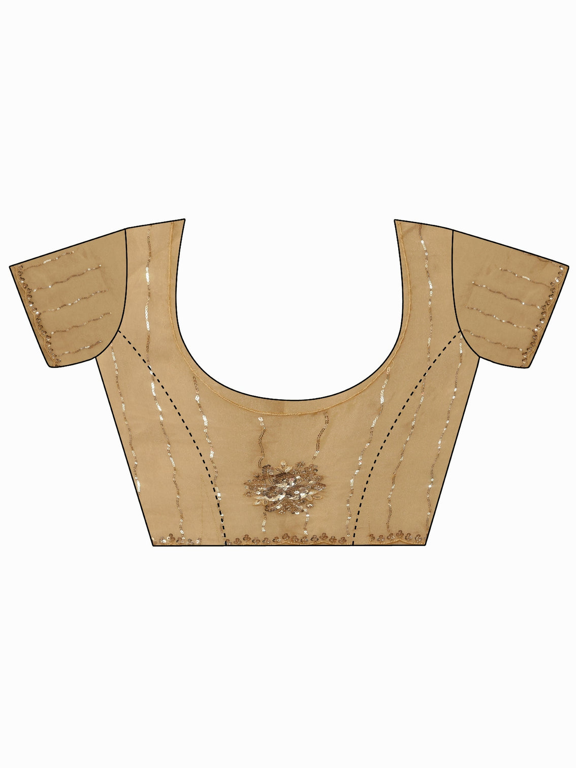 Mameraa Art Mustard Embellished Tissue Saree