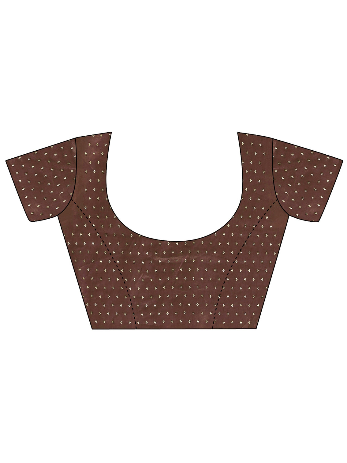 Mameraa Art Brown Stone Work Embellished Tissue Saree