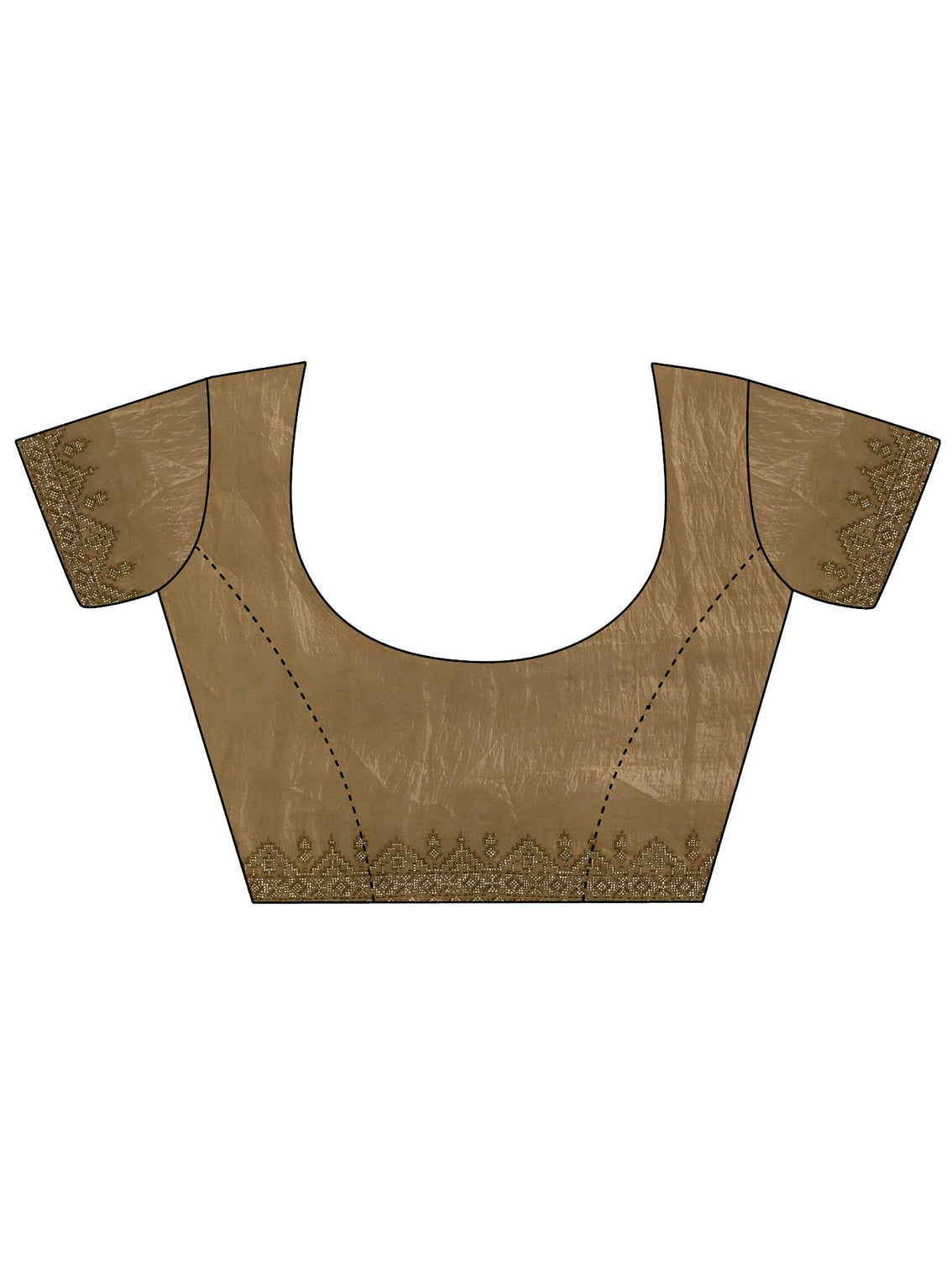 Mameraa Art Mustard Stone Work Embellished Tissue Saree