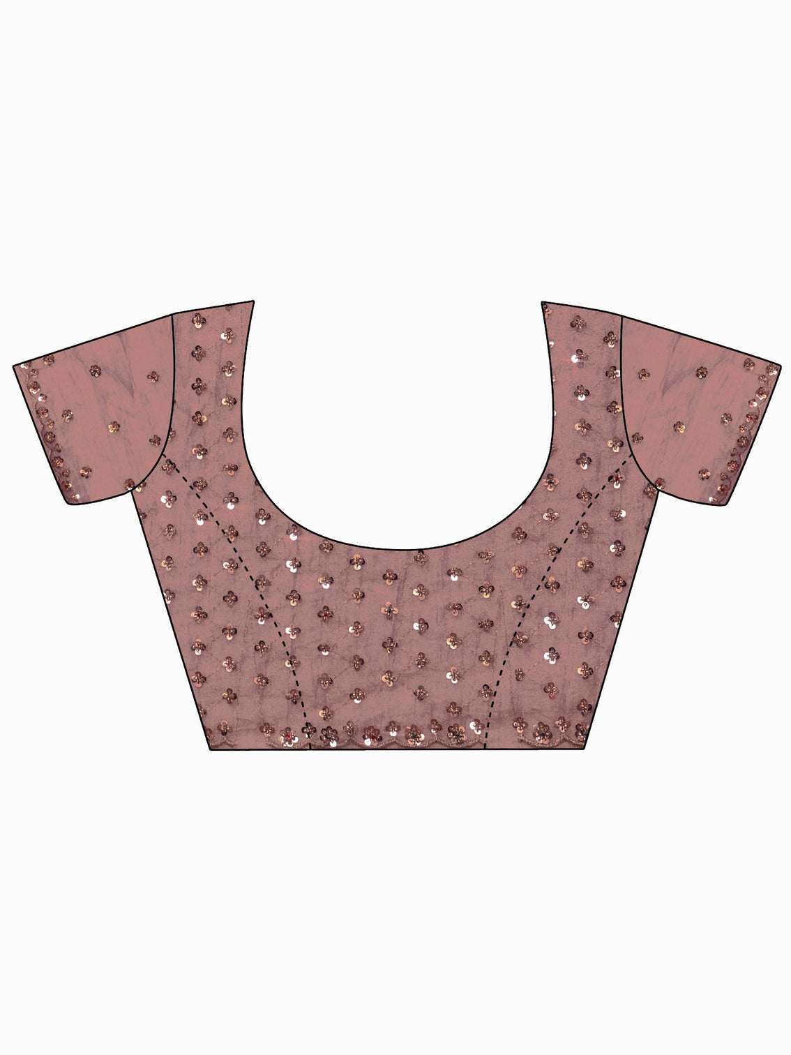 Mameraa Art Rose Pink Stone Work Embellished Tisue Saree