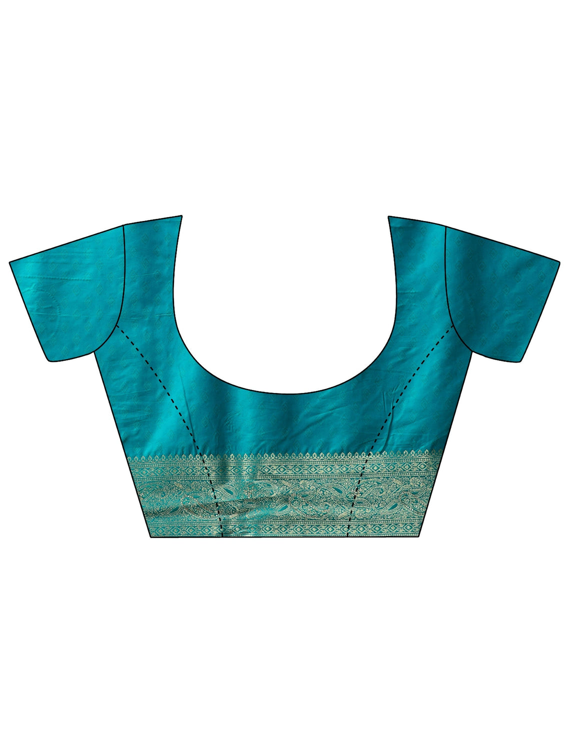 Mameraa Navy Blue Banarasi Silk Blend Saree