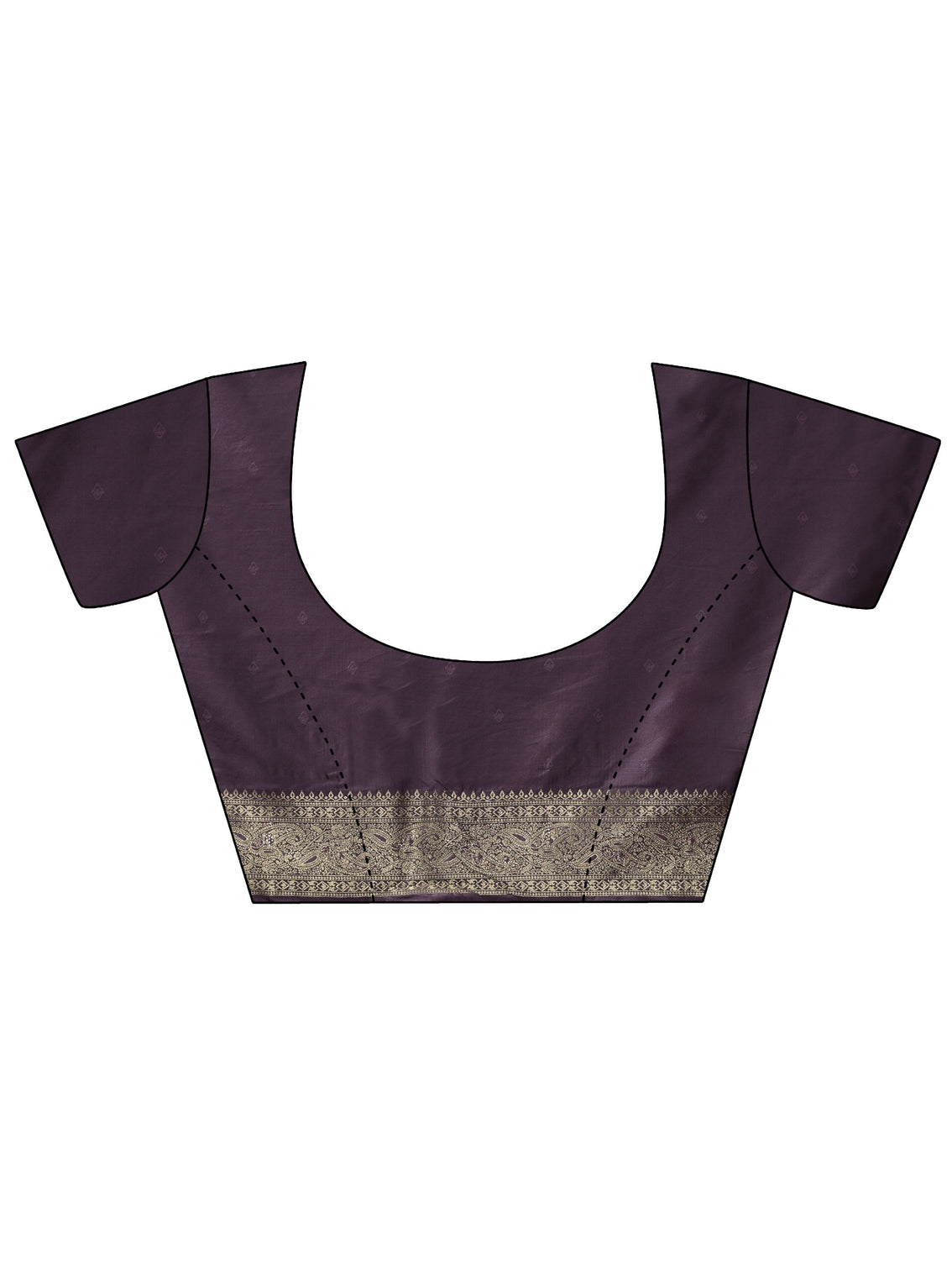 Mameraa Lavender Woven Design Silk Blend Saree