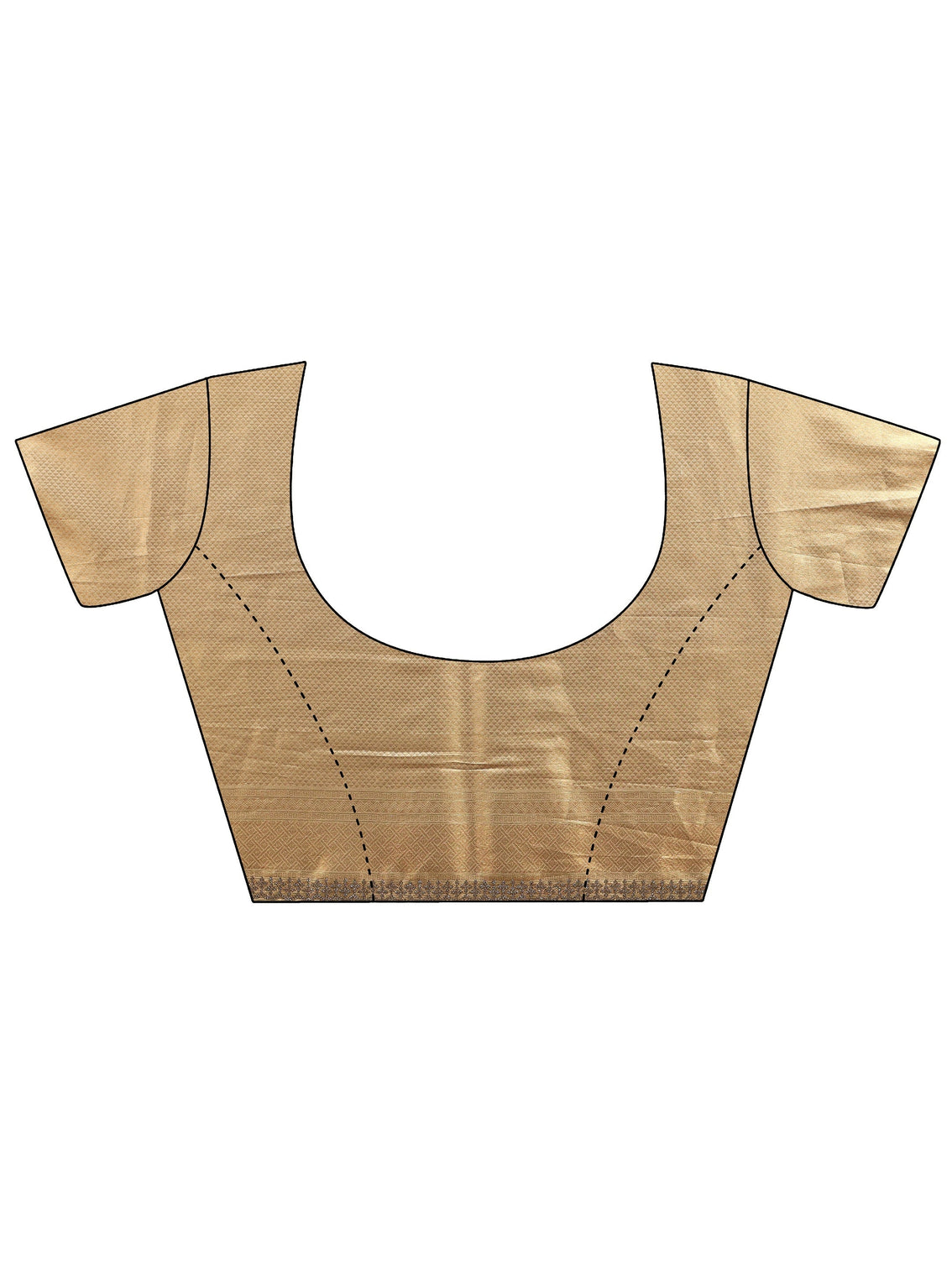 Mameraa Art Gold Floral Embellished Silk Blend Saree