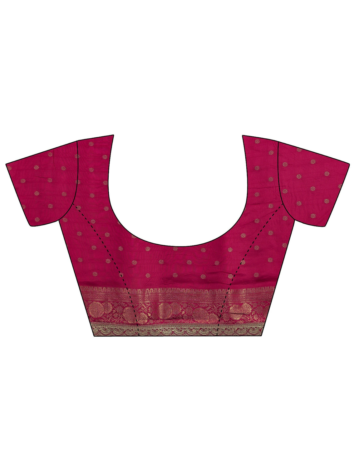 Mameraa Art Pink Peacock Woven Design Silk Blend Saree