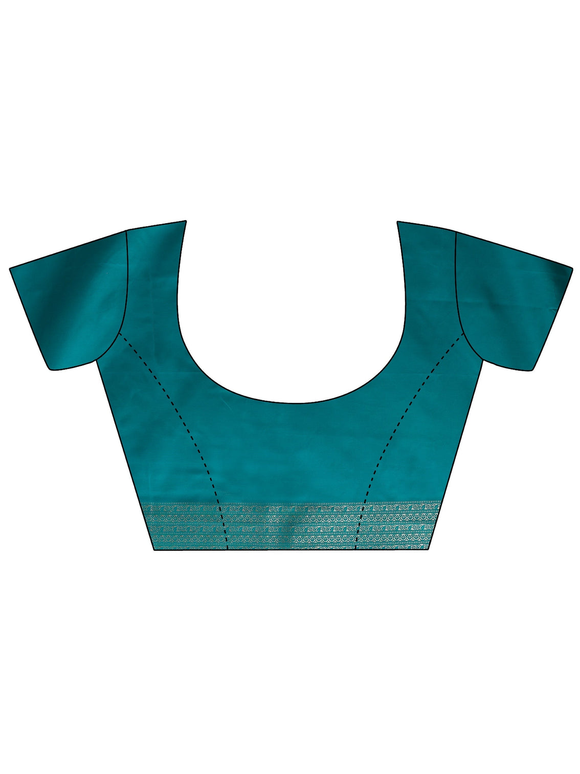 Mameraa Sea Green Embellished Woven Design Satin Saree