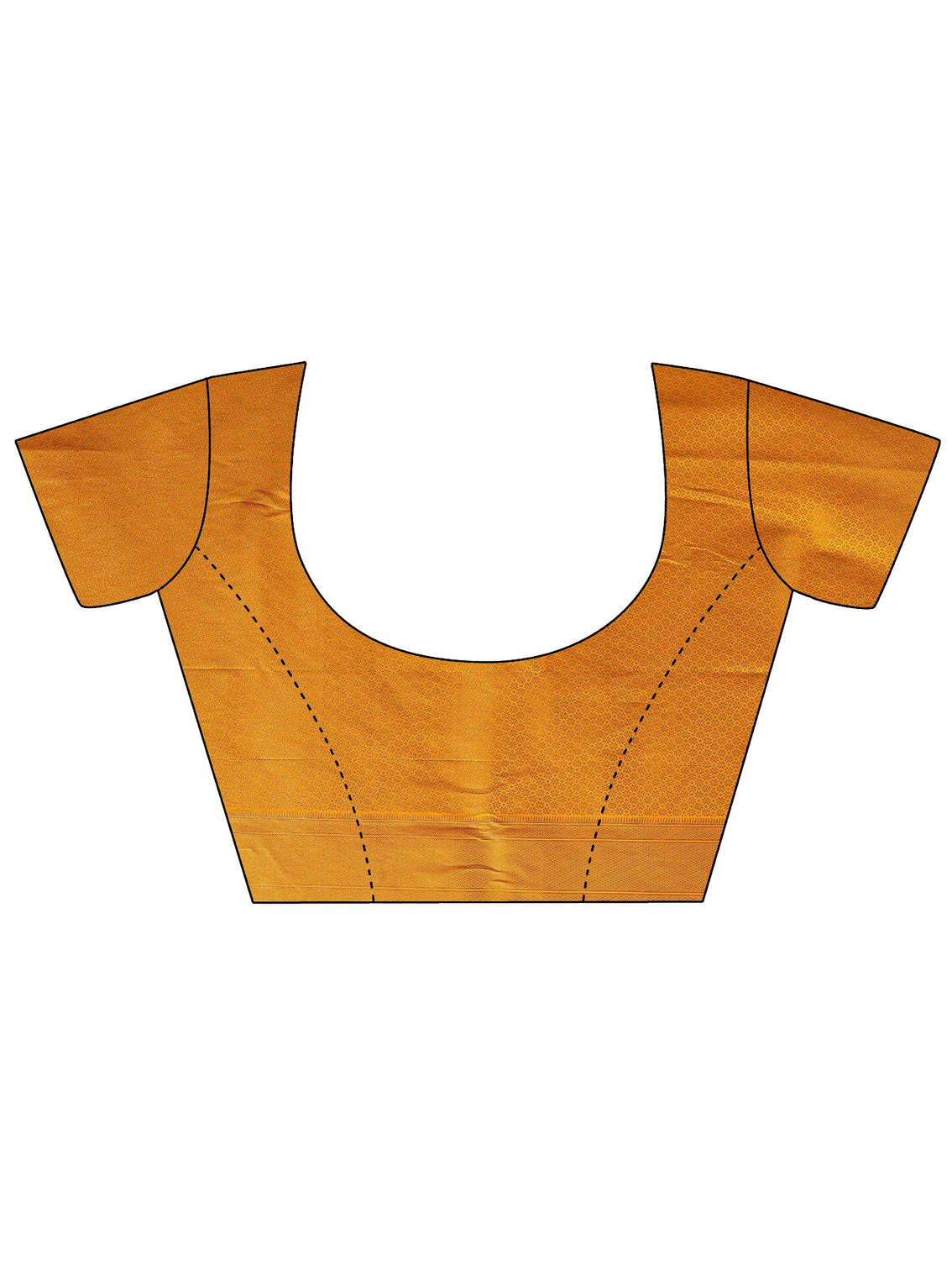 Mameraa Mustard Silk Blend Paithani Saree